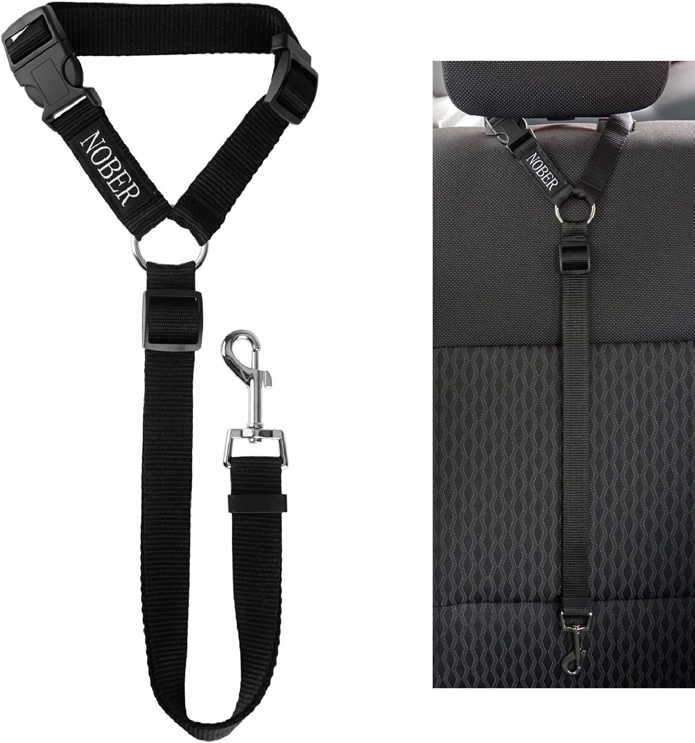 Pet car seat belt harness
